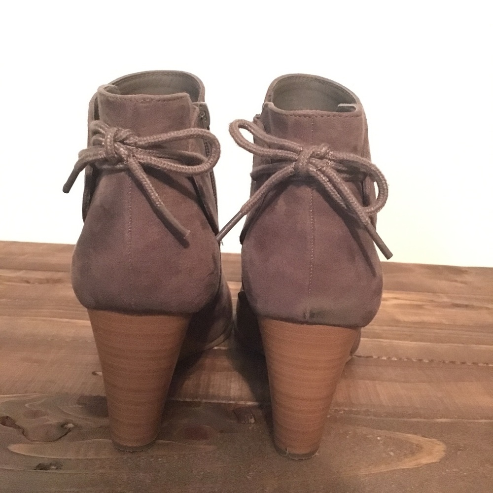 Grey Suede Ankle Boots